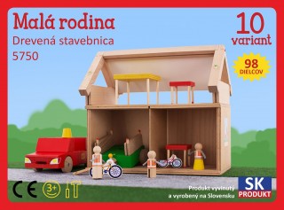 Set de joacă, din lemn, Familie mica Moy Toy č.1