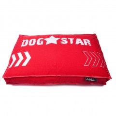 Culcuș de lux pentru câine Lex & Max Dog Star 90 x 65 cm | roșu č.1