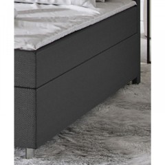 Pat Box Spring Cleveland cu iluminare LED 140 x 200 cm | gri č.3