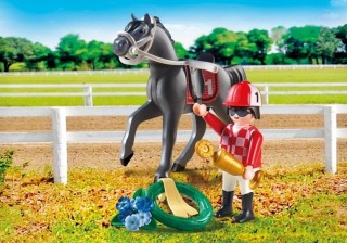 Playmobil 9261 Jockey pe cal č.2