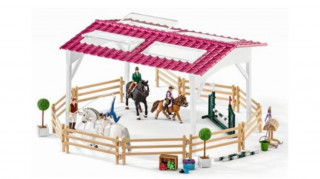 Schleich 72121 Clinică veterinară mobilă la școala de călărie č.2