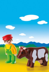 Playmobil 6972 Fermier cu vaca (1.2.3) č.2