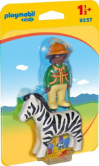 Playmobil 9257 Pădurar cu zebra (1.2.3) č.1