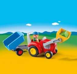 Playmobil 6964 Tractor cu remorcă (1.2.3) č.2