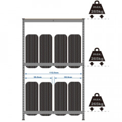 Stand de anvelope 795 kg č.3