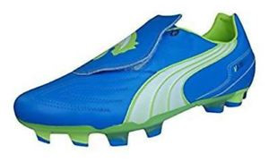 Ghete de fotbal Puma V3.11 i FG 10233004 |Blue-White-Lime punch | mărimea 40 (US 7,5 / UK 6,5) č.2