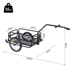 Remorcă bicicletă | negru č.3