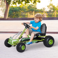 Kart cu pedale pentru copii 95 x 66,5 x 57cm | verde č.2