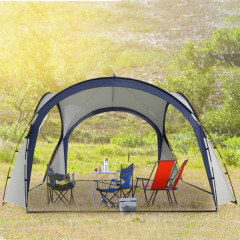 Cort de camping pentru petrecere Marquee 3,5 x 3,5 m | alb - albastru č.1