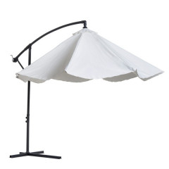 Umbrelă de grădină cu picior lateral și manivelă Ø 300 cm | crem č.3