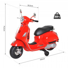  Motocicletă pentru copii Vespa | roșu č.2