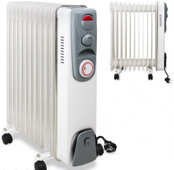 Calorifer electric cu ulei 2500W | alb č.1