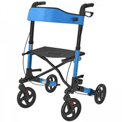 Cadru de mers, cu patru roți, pentru seniori Rollator | albastru č.2