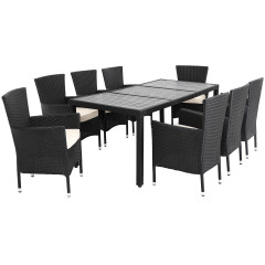 Set mobilier de grădină Riga | negru č.3