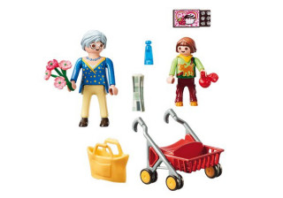 Playmobil 70194 Bunica cu un cadru de mers č.2