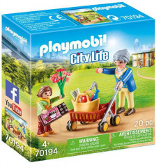 Playmobil 70194 Bunica cu un cadru de mers č.1