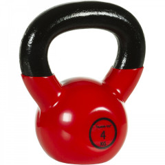 Greutate de fonta Kettlebell MOVIT 4 kg | negru-roșu č.2