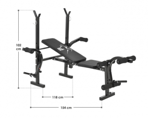 Bench Bancă de antrenament ProfiGym 1000 č.2