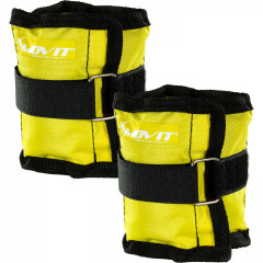 Set greutăți reglabile pentru gleznă / încheietura mâinii 2 x 0,5 kg | galben č.1