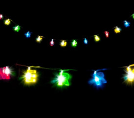 Lanț Merry Christmas LED | multicolor č.2