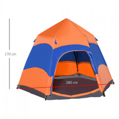 Cort camping cu plasă anti-insecte pentru 5-6 persoane č.3