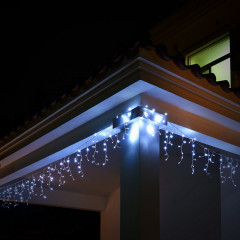 Instalație de Crăciun LED tip ploiță , 15 m | alb rece 600 LED č.1