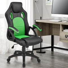 Scaun de birou Racing design | verde-negru č.2