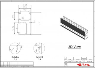 Profil L de montare din aluminiu 28x47mm 4,7m č.2