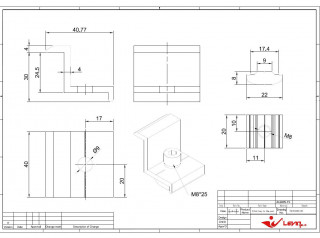 Suport capăt panou solar din aluminiu 30 mm | set 20buc č.2