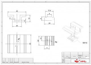 Fixare pe centru din aluminiu 30mm | set 20buc č.2