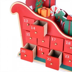 Advent calendar Reni cu sanie | lemn č.2