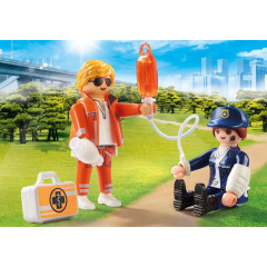 Playmobil 70823 DuoPack Medic de urgență și polițistă č.2