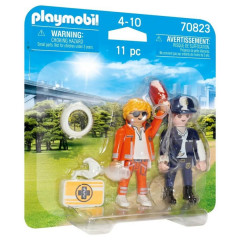 Playmobil 70823 DuoPack Medic de urgență și polițistă č.1