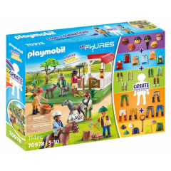 Playmobil 70978 My Figures: Ranch cu cai č.1