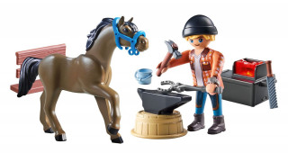 Playmobil Horses of Waterfall 71357 Fierarul Ben și calul Ahile č.3