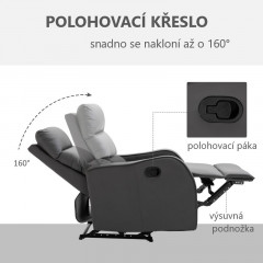 Fotoliu TV de relaxare Mia | negru č.3