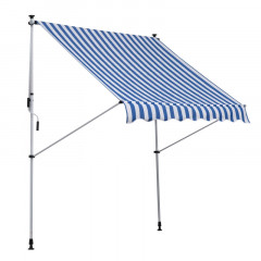 Marchiza/copertina retractabila 300 x 150 cm | albastru + alb č.1