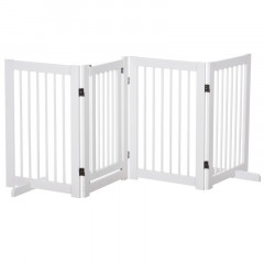 Grilaj reglabil pentru protectie copii 204 x 36 x 75 cm | alb č.1