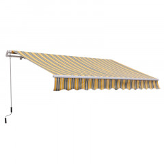 Marchiza/copertina retractabila manuala cu brat articulat 3,5 x 2,5 m | galben č.1