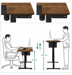 Birou PC reglabila | 120 x 60 x 72 -120 cm č.2