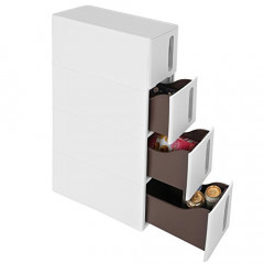 Organizator raft plastic 45 x 17 x 83 cm | alb č.3