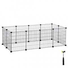 Padoc tarc metalic pentru animale mici 143 x 73 x 46 cm | negru č.1