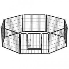 Tarc metalic pentru caini 8-piese | 77 x 60 x Ø 210cm č.1