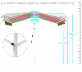 Marchiza/copertina retractabila 4x3m | maro č.3