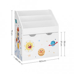 Organizator de depozitare pentru copii | 62,5 x 29,5 x 70 cm č.3