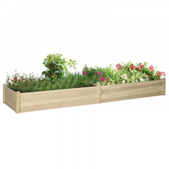 Strat înălțat pentru grădină 244 cm x 61,5 cm x 27 cm | natur č.1