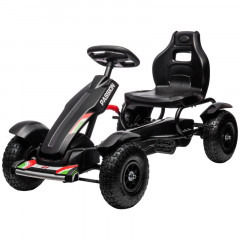 Kart cu pedale pentru copii 121 x 58 x 61 cm | negru č.1