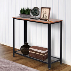 Măsuță console 101 x 35 x 80 cm | negru + maro č.1