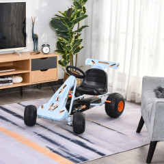 Kart cu pedale pentru copii 97 x 66 x 59 cm | albastru deschis č.3