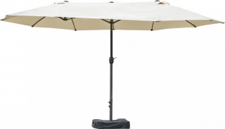 Umbrelă dublă de grădină cu suport 460 x 270 x 240 cm | crem č.1